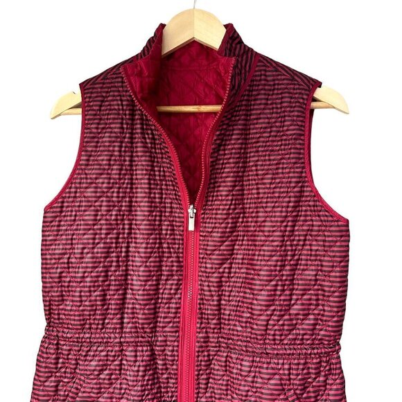 Chico’s ZEnergy Red Lightweight Reversible Puffer Vest, Small - Picture 5 of 14